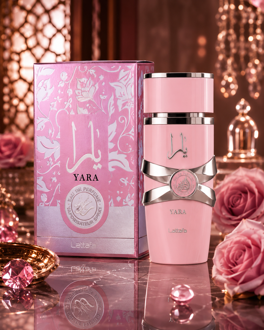 Perfume Árabe Feminino Yara rosa Lattafa