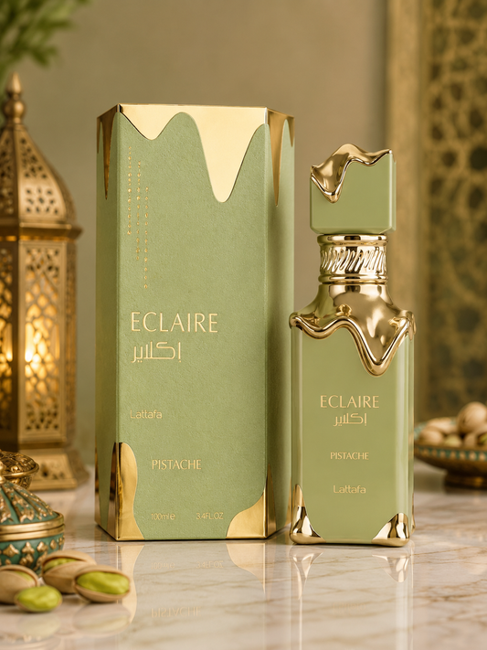 Perfume Árabe Compartilhável Lattafa Eclaire Pistache