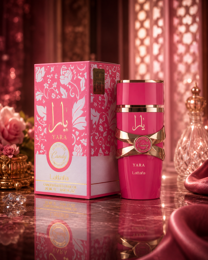 Perfume Lattafa Yara Candy, Óleo Concentrado Puro, 20 Ml