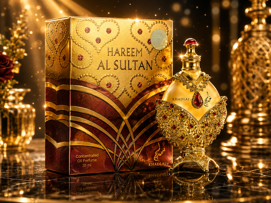 Perfume em Óleo Khadlaj Hareem Al Sultan Gold de 35ml