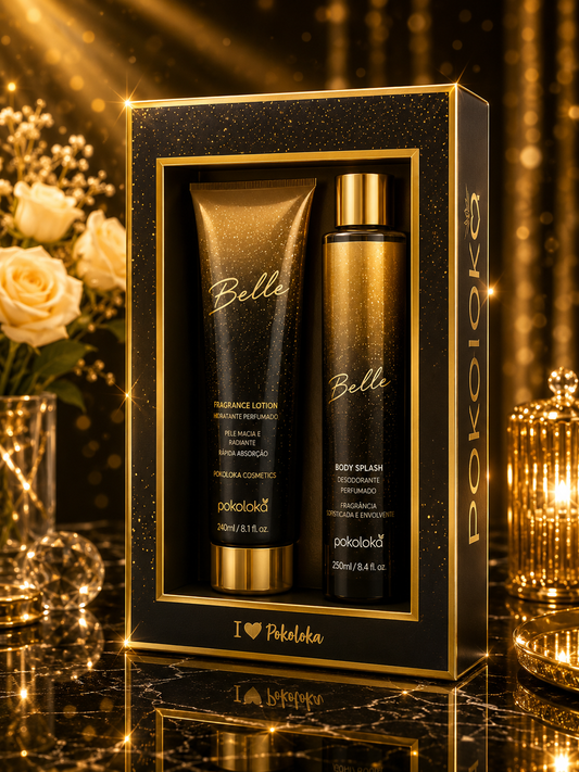 Belle Pokoloka Body Splash Desodorante Perfumado 250ml + Creme Hidratante Corporal 240ml - Kit