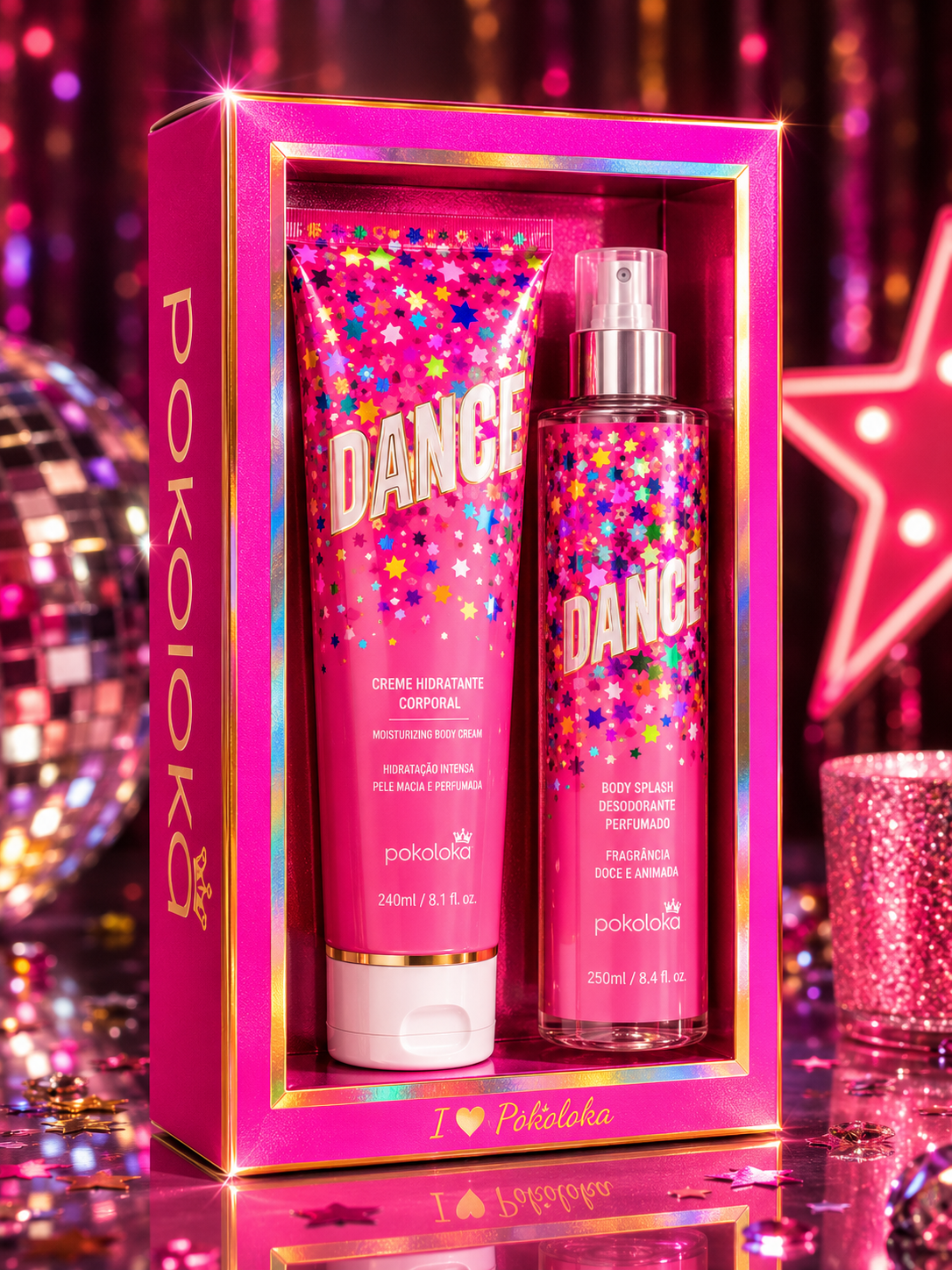 DANCE Pokoloka Kit (Creme Hidratante 240ml + Body Splash 250ml)