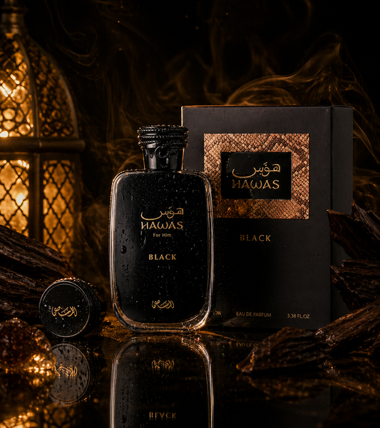 Perfume Árabe Hawass Black Rasasi Masculino