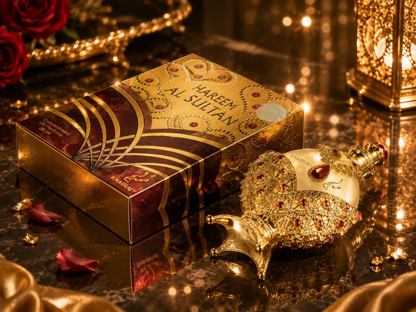 Perfume em Óleo Khadlaj Hareem Al Sultan Gold de 35ml